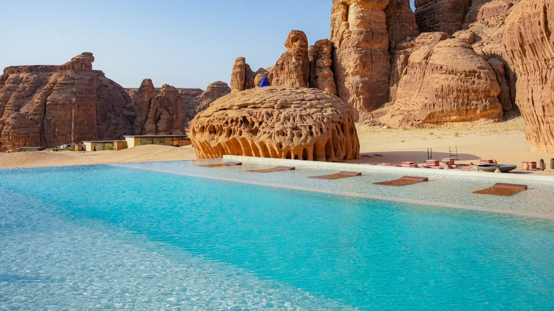 Our Habitas AlUla resort, Ashar Valley, Saudi Arabia. 