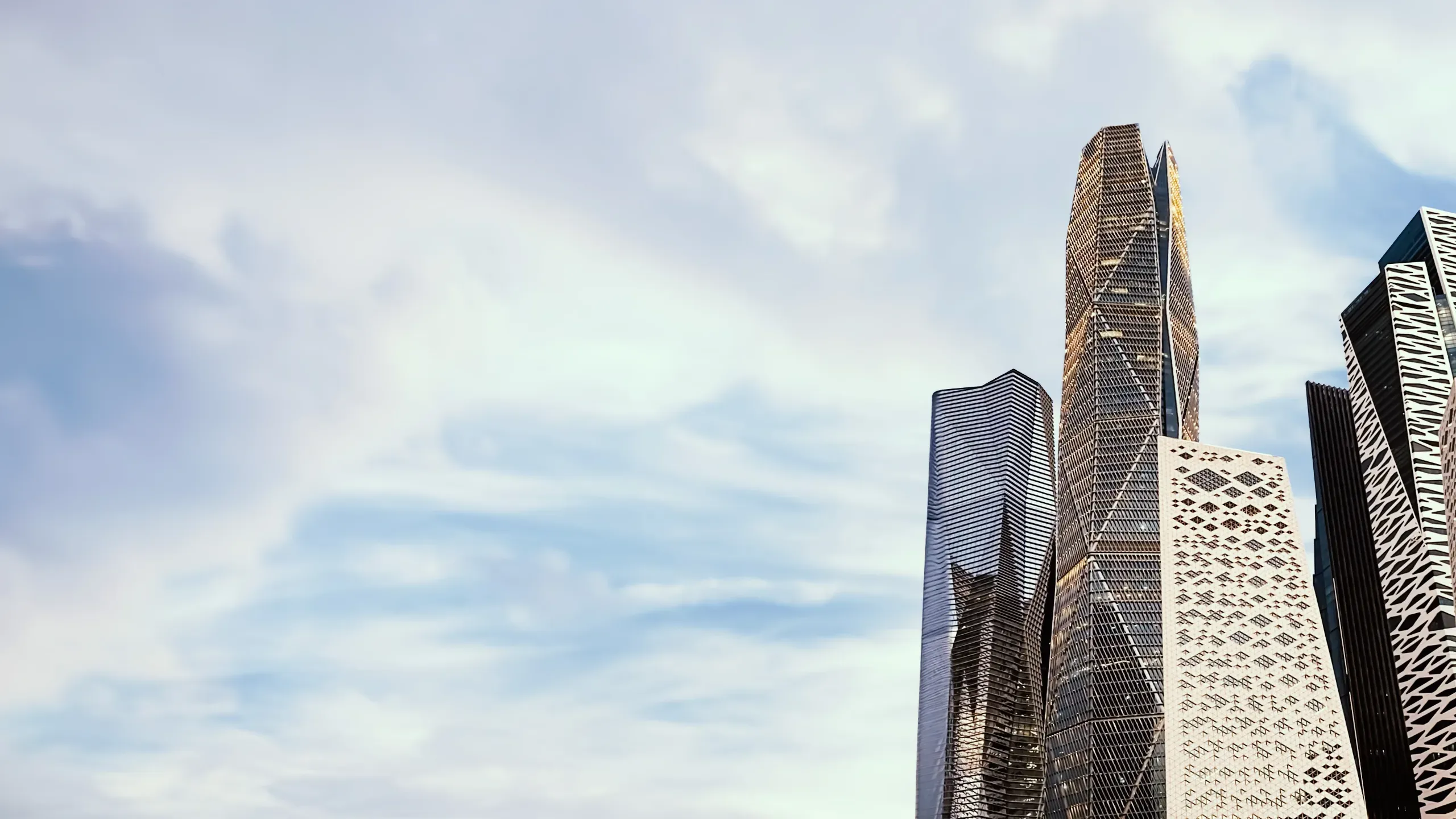 Skyscrapers in the King Abdullah Financial District (KAFD) in Riyadh, Saudi Arabia. 