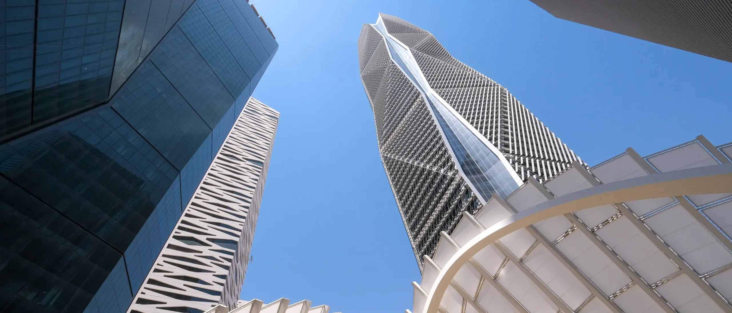 Skyscrapers in the King Abdullah Financial District (KAFD) in Riyadh, Saudi Arabia. 